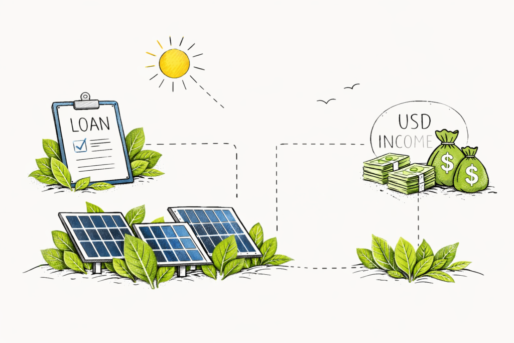 وام نیروگاه خورشیدی